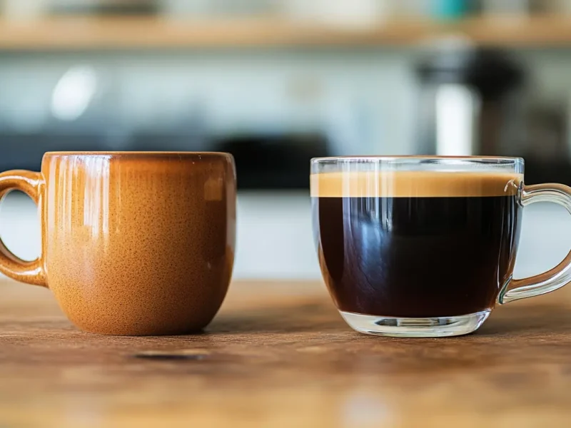 Cafe en ceramica o vaso cristal