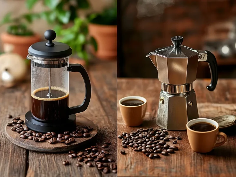 Cafetera italiana vs prensa francesa