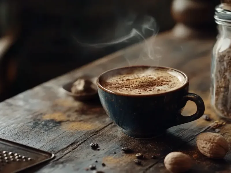 Cafe nuez moscada
