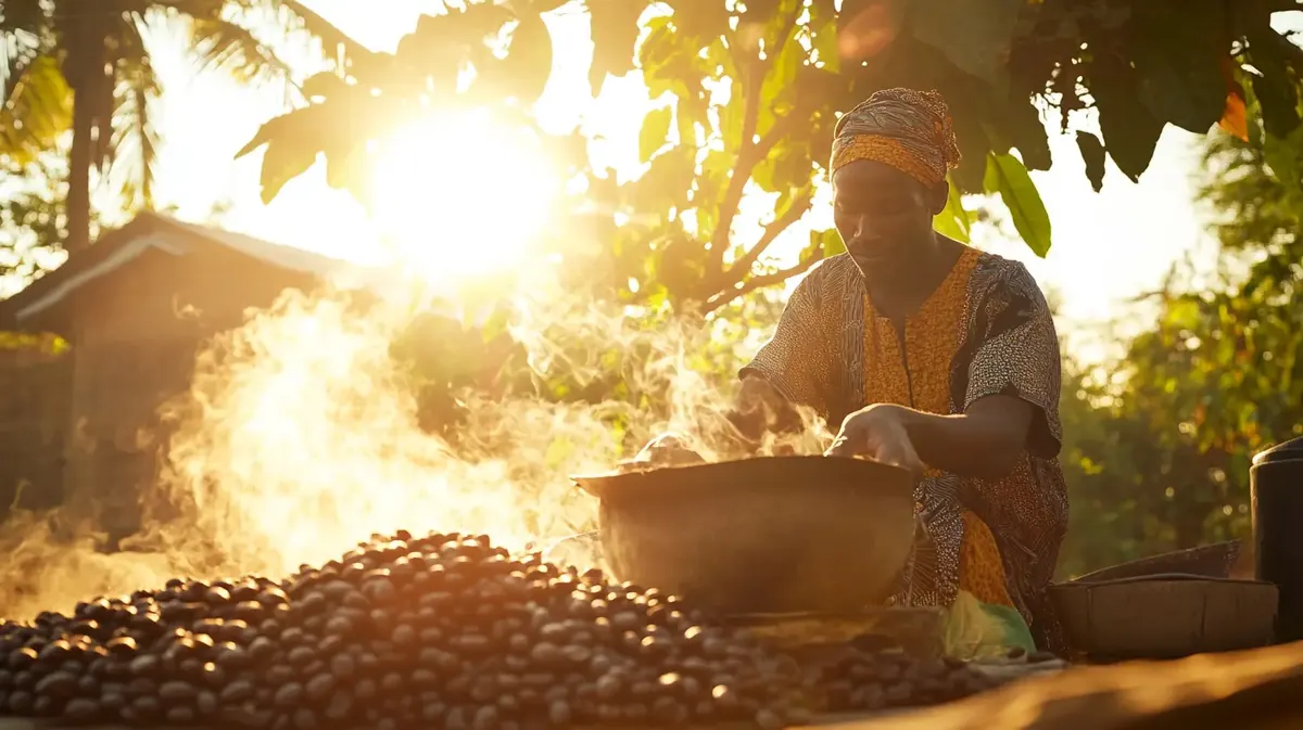 Preparación del café Touba al estilo senegalés